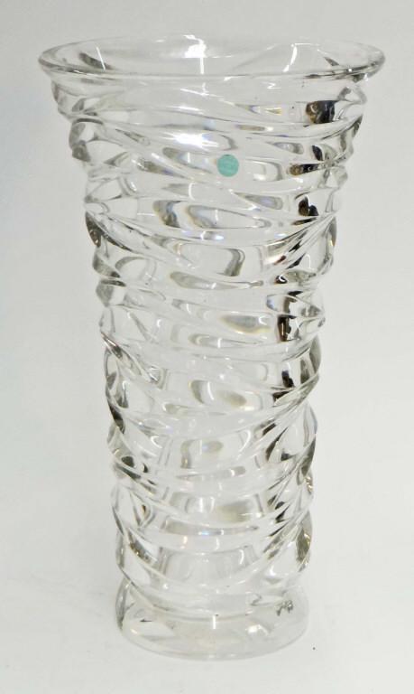 TIFFANY MADE IN GERMANY  CRYSTAL VASE 14 1/2" TALL X 8" (1 of 3)