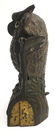 ANTIQUE CAST IRON MECHANICAL OWL BANK PATENT #232828 (7 - 3