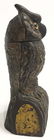 ANTIQUE CAST IRON MECHANICAL OWL BANK PATENT #232828 (7 - 7