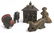 5 ANTIQUE CAST IRON STILL BANKS INC. BUSTER BROWN,