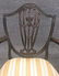 SET OF 4 HEPPLEWHITE STYLE SHIELD BACK CHAIRS 2 ARMS & - 2