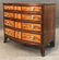 4 DRAWER BOWFRONT CHEST W/ 12 PANEL DRAWER FRONT INLAYS - 2