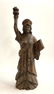 FOLK ART CARVED WOODEN STATUE OF LIBERTY 25" TALL 25"