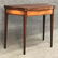 HEPPLEWHITE CARD TABLE W/ FIGURED MAPLE APRONS & INLAYS - 3
