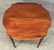 HEPPLEWHITE CARD TABLE W/ FIGURED MAPLE APRONS & INLAYS - 4