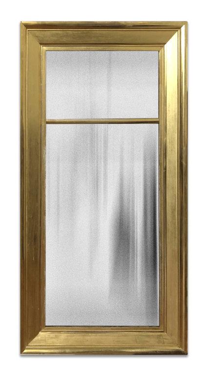 LEMON GOLD EMPIRE MIRROR, ORIGINAL GLASS TROY, NY LABEL: LEMON GOLD EMPIRE MIRROR, ORIGINAL GLASS TROY, NY LABEL 48 1/4" X 24 3/4" TROY, NY LABEL 48 1/4" X 24 3/4" TROY, NY LABEL 48 1/4" X 24 3/4"