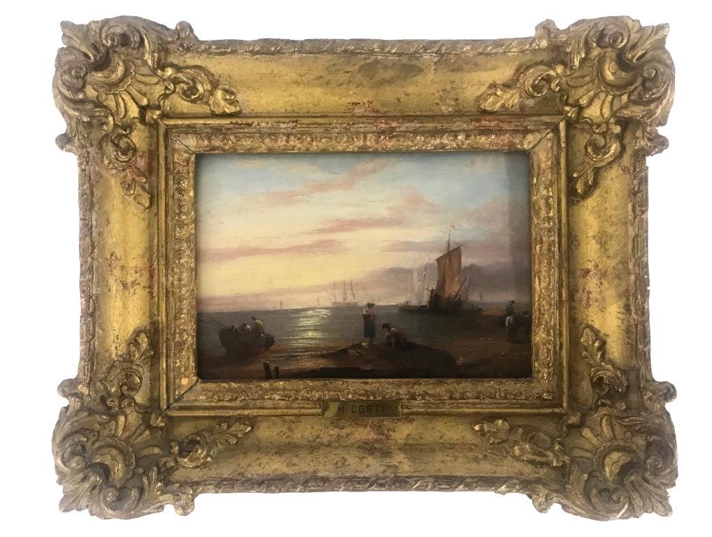 OIL / PANEL M. CONTI "MEDITERRANEAN FISHING BOATS" 6 (1 of 6)