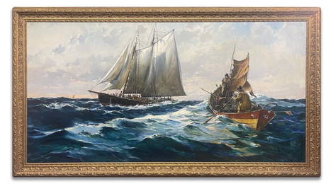 JACK LORIMER GRAY, MONUMENTAL MARITIME OIL/ CANVAS