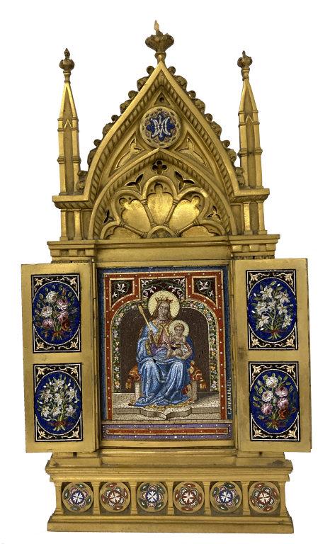 GRAND TOUR MICRO MOSAIC ALTAR BY C. RINALDI 1877 (14 (1 of 15)