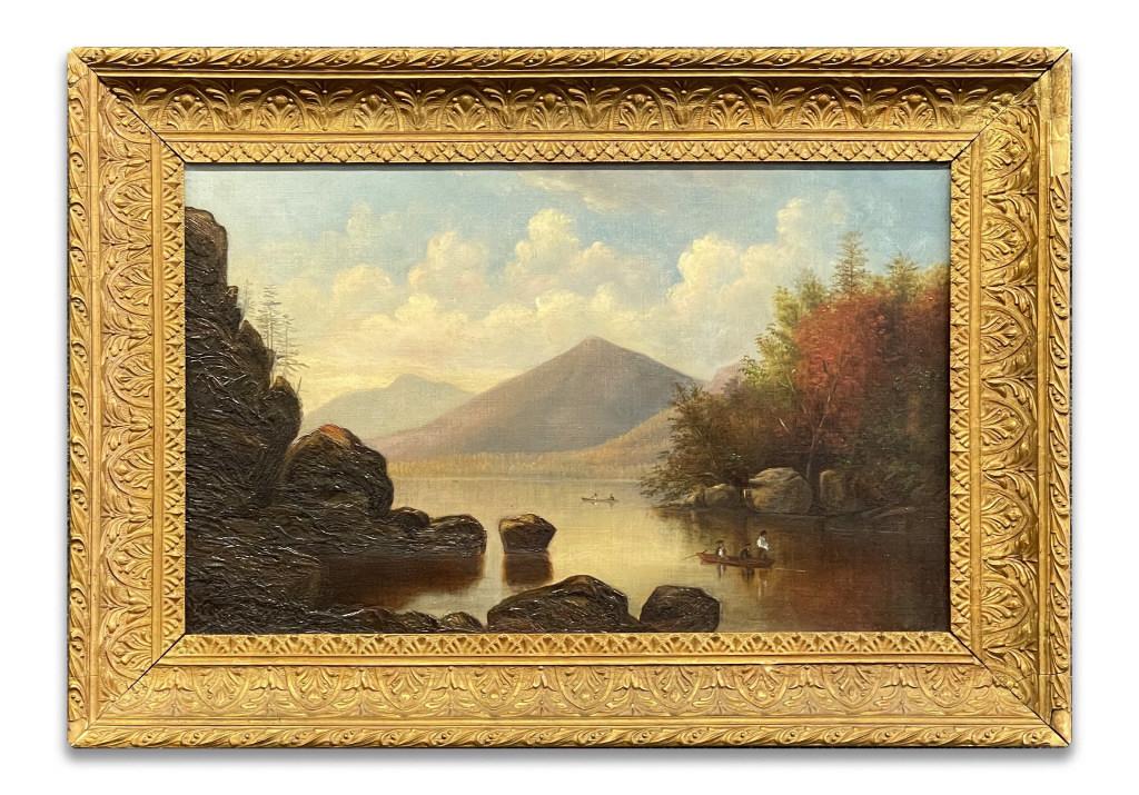 AMERICAN SCHOOL 19TH C. LAKE GEORGE, OIL/CANVAS (1 of 9)