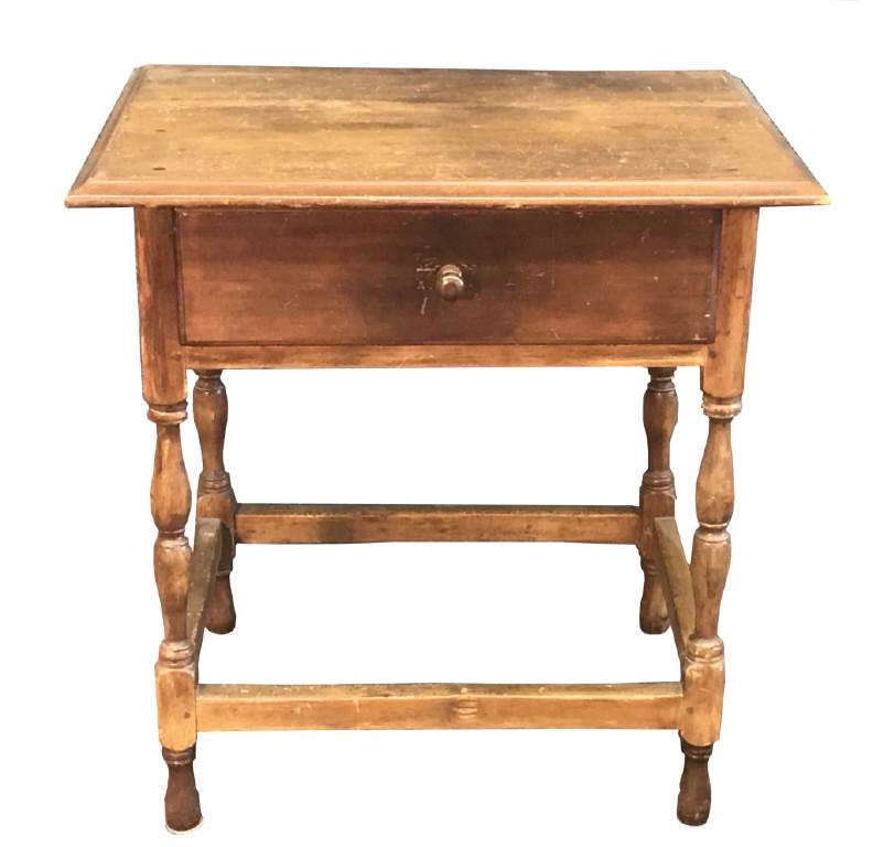 STRETCHER BASE ONE BOARD TOP TAVERN TABLE (LEGS ENDED) (1 of 5)