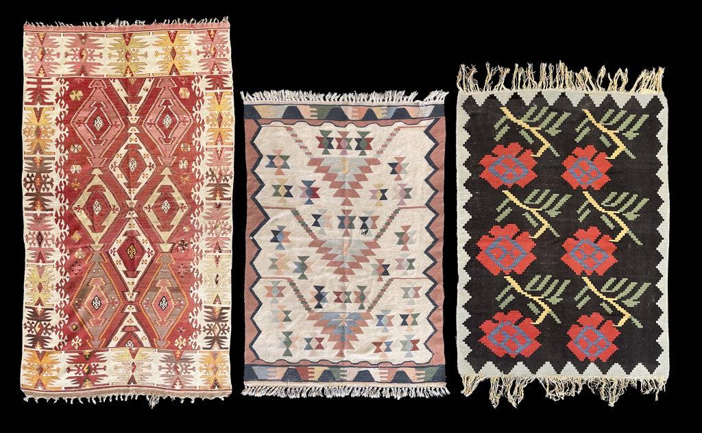 3 KILIM SCATTER RUGS, LARGEST 86" X 46" (1 of 11)