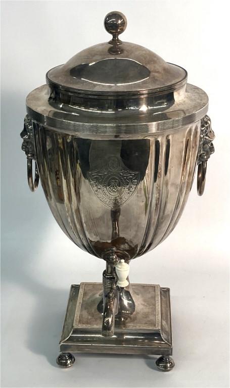 REGENCY / FEDERAL  SHEFFIELD SILVER ON COPPER HOT WATER (1 of 7)