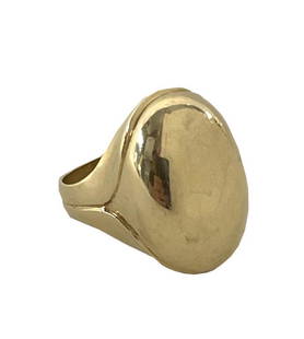 14KT YELLOW GOLD DOME RING APPROX. 9.3 DWT: 14KT YELLOW GOLD DOME RING APPROX. 9.3 DWT