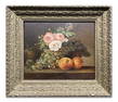 O/P STILL LIFE SGND MARY ANN THOMAS, 1836(?) FLOWERS &