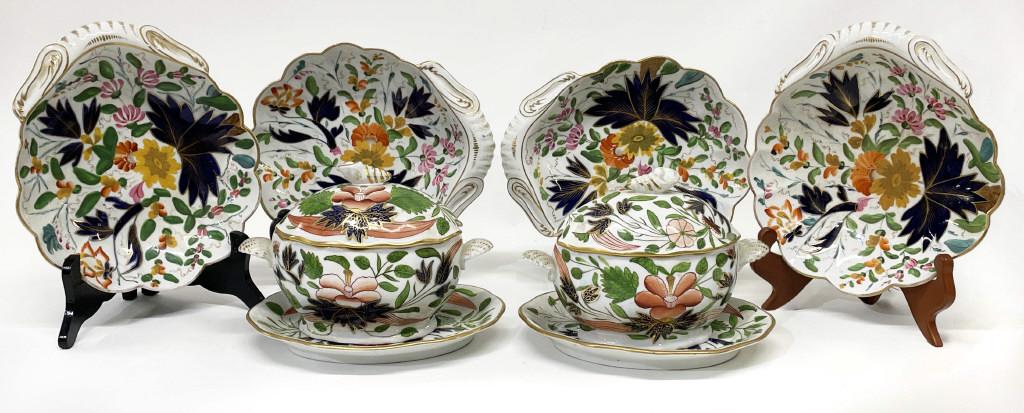 GROUP OF DAVENPORT OR COALPORT EARLY ENGLISH CHINA INC. (1 of 13)