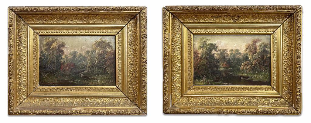 PR OF OIL / BOARD BY D.C. GROSE, 1867, LANDSCAPES (1 of 9)