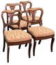 SET OF 4 DUNCAN PHYFE SCHOOL "EGYPTIAN" CHAIRS C. 1830