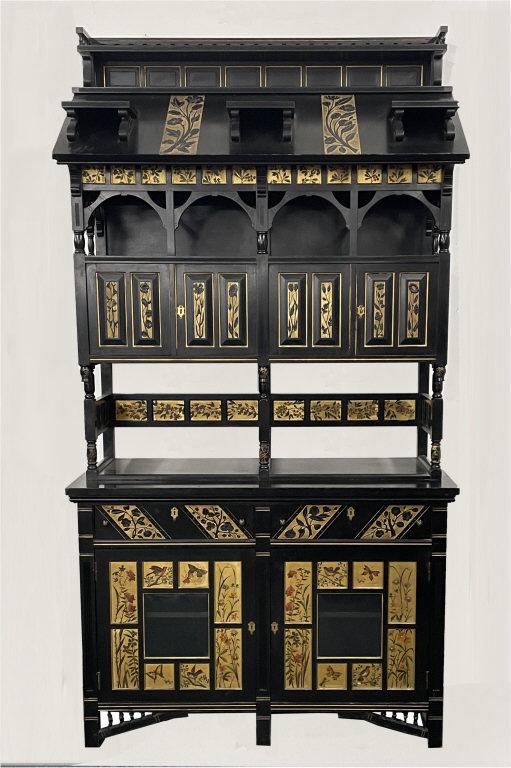 AESTHETIC MOVEMENT DISPLAY SHELVES & CABINET (1 of 12)