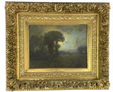 GEORGE INNESS,  OIL / CANVAS, LANDSCAPE, SIGNED G.