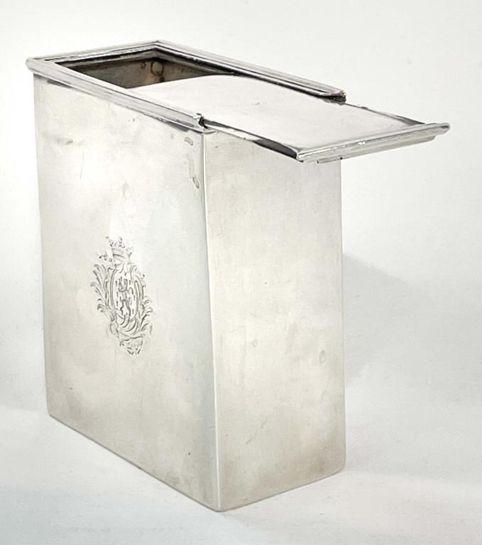 FRENCH SILVER BOX W/ DIJON TOUCHMARK, SLIDING LID 3 (1 of 6)