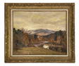 "OCTOBER LANDSCAPE" SIGNED R. EMMETT OWEN OIL / CANVAS