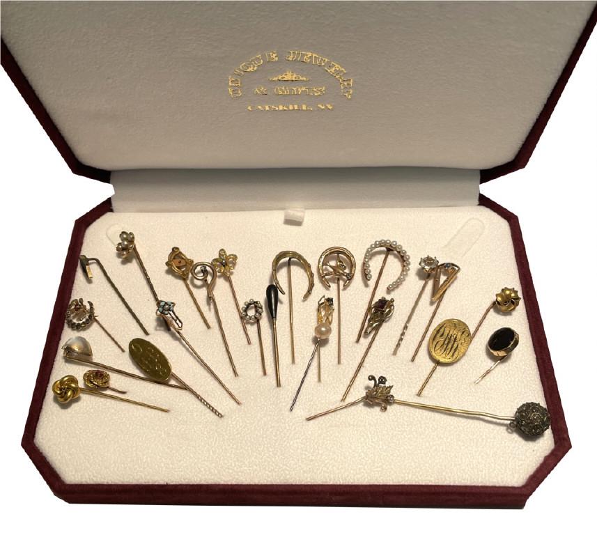 COLLECTION OF VICTORIAN STICK PINS (25) (1 of 3)