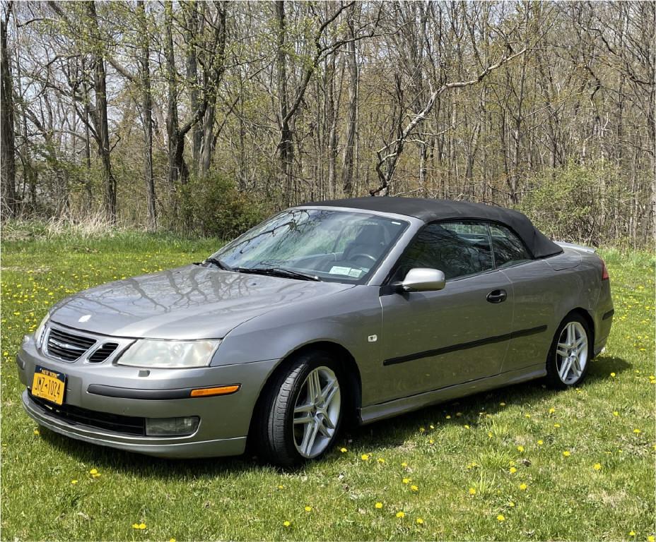 2004  SAAB 93 AERO CONVERTIBLE , GREY, 123K MILES 6 SPEED STANDARD TRANSMISSION (1 of 15)
