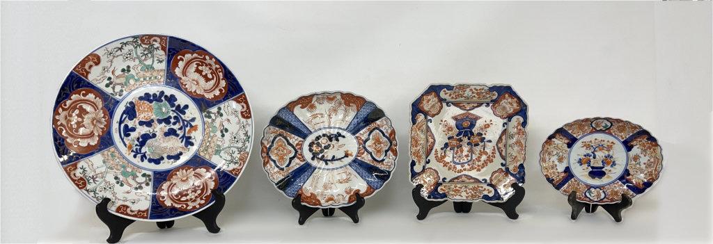 4 PCS IMARI INC. CHARGER, SQUARE & OVAL PLATTERS (1 of 10)