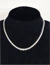 10 CARAT  DIAMOND NECKLACE SET IN 18KT WHITE GOLD VS1 CLARITY, I-J COLOR , 16" LONG