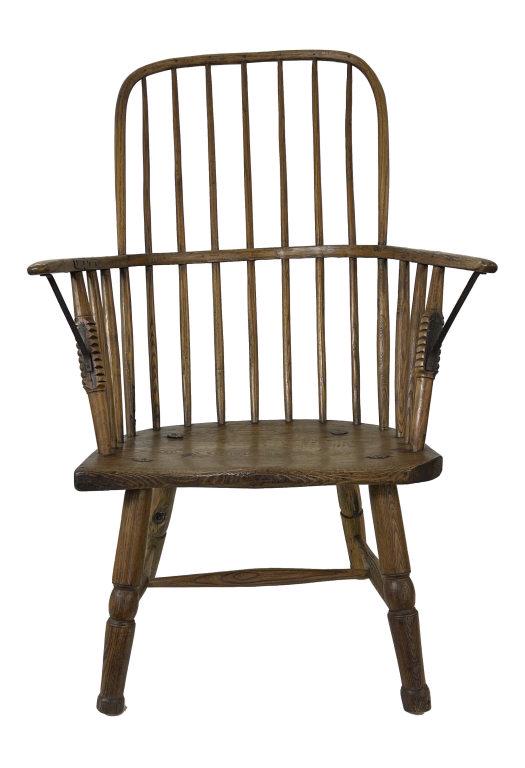 WELSH WINDSOR CHAIR, 38" TALL X 25" WIDE X 23" D (1 of 6)