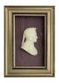 MARBLE BAS RELIEF PROFILE OF DANTE ALIGHIERI 11" X 7 3/4" OVERALL