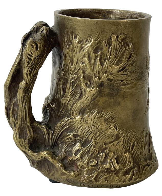 BRONZE MUG SIGNED P. RICHER 5" TALL PAUL RICHER 1849 - 1933, 5" TALL (1 of 6)