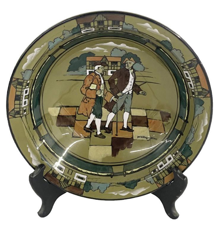 DELDARE WARE BUFFALO POTTERY BOWL , 1908 (9" DIAM) (1 of 4)