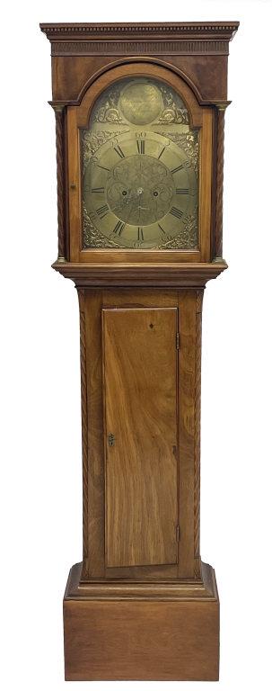 TALL CASE CLOCK BY WILLIAM FREEBAIRN,RUTHERGLEN 74" TALL X 19" WIDE X 12 1/2" DEEP (1 of 7)