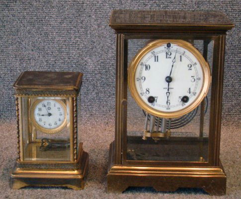 Seth Thomas Regulator Clock & Crystal Travel Clock: Seth Thomas Regulator Clock & Crystal Travel Clock
