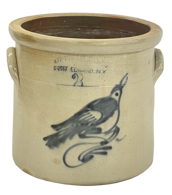 FORT EDWARD 2 GAL. BIRD CROCK IN EXCELLENT CONDT. (1 of 6)