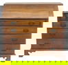 CHERRY CHIPPENDALE SLANT LID DESK 43 1/2" X 44" X 20"