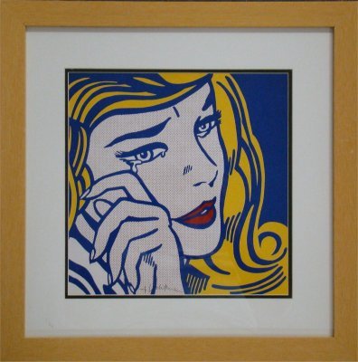 Roy Lichtenstein "Crying Girl" Signed Lithograph: Roy Lichtenstein "Crying Girl" Signed Lithograph
