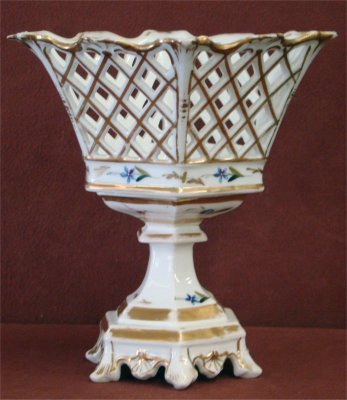Old Paris Compote, 9 3/4" Diameter: Old Paris Compote, 9 3/4" Diameter