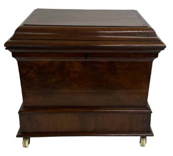 MAHOGANY GEORGE III CELLARETTE 20" X 23" X 18": MAHOGANY GEORGE III CELLARETTE 20" X 23" X 18"