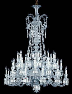 BACCARAT CRYSTAL ZENITH 36 LIGHT CHANDELIER 67" X 51"