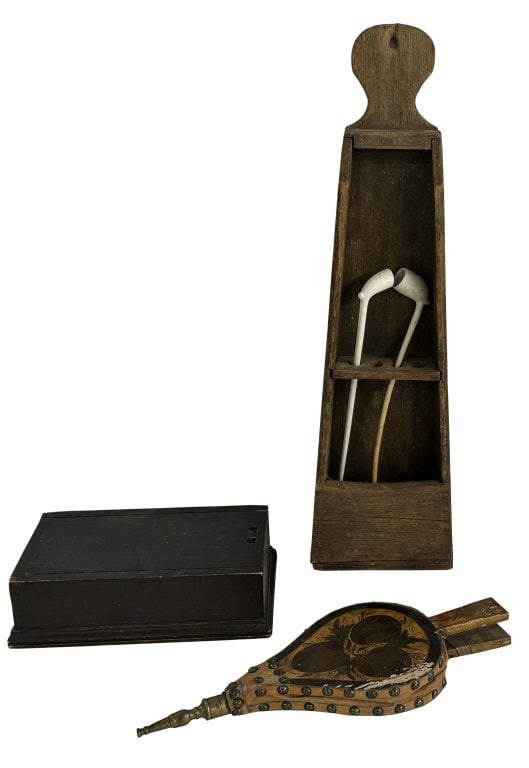 COUNTRY ACCESSORIES: PIPE BOX, BELLOWS& CANDLE BOX: COUNTRY ACCESSORIES: PIPE BOX, BELLOWS& CANDLE BOX