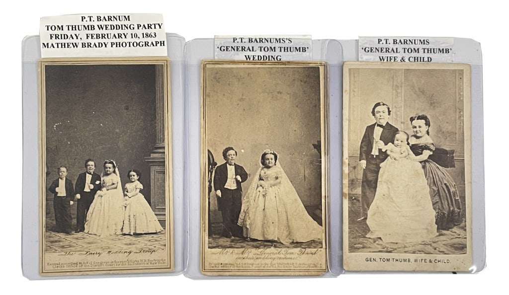 Carte De Viste Of 1863 Tom Thumb Wedding By Brady & Later One With