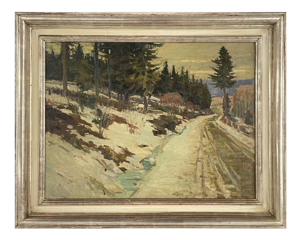 BRADLEY L. WILSON "WINTER LANDSCAPE" OIL / CANVAS 18" X 24" (1 of 5)