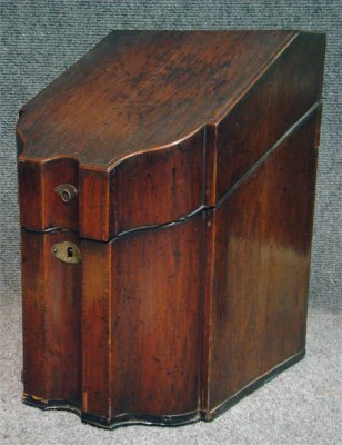 C.1780 Geo III Cutlery Box: C.1780 Geo III Cutlery Box