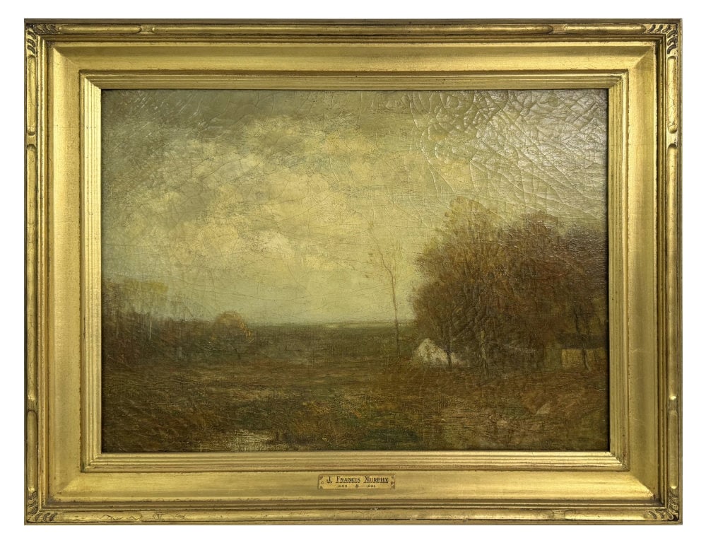 OIL / CANVAS J. FRANCIS MURPHY, TONAL LANDSCAPE 18" X 23" (1 of 6)