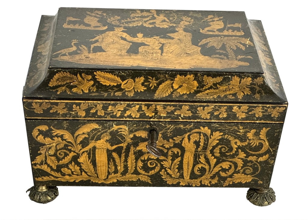 PENWORK DECORATED BOX 6" X 9 1/2" X 7 1/2" (1 of 7)