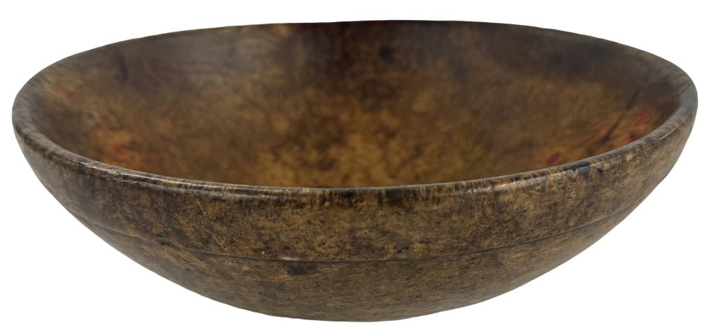 11" AMERICAN BURL BOWL, EXCELLENT COLOR (1 of 3)