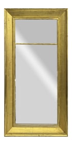 TWO PANEL FEDERAL MIRROR IN ORIGINAL GILDING 53" X 26 3/4" OVERALL